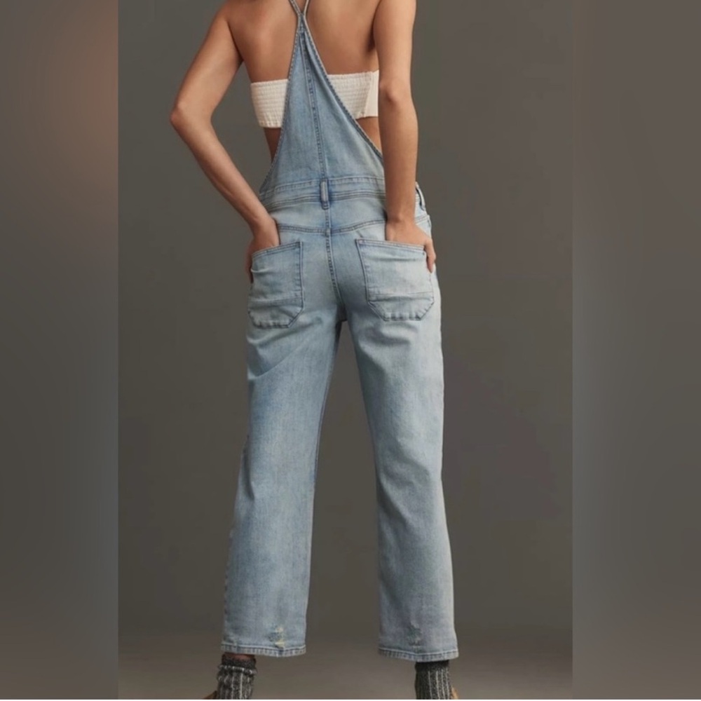 Anthropologie Pilcro Light Blue Denim Overalls - Picture 2 of 14